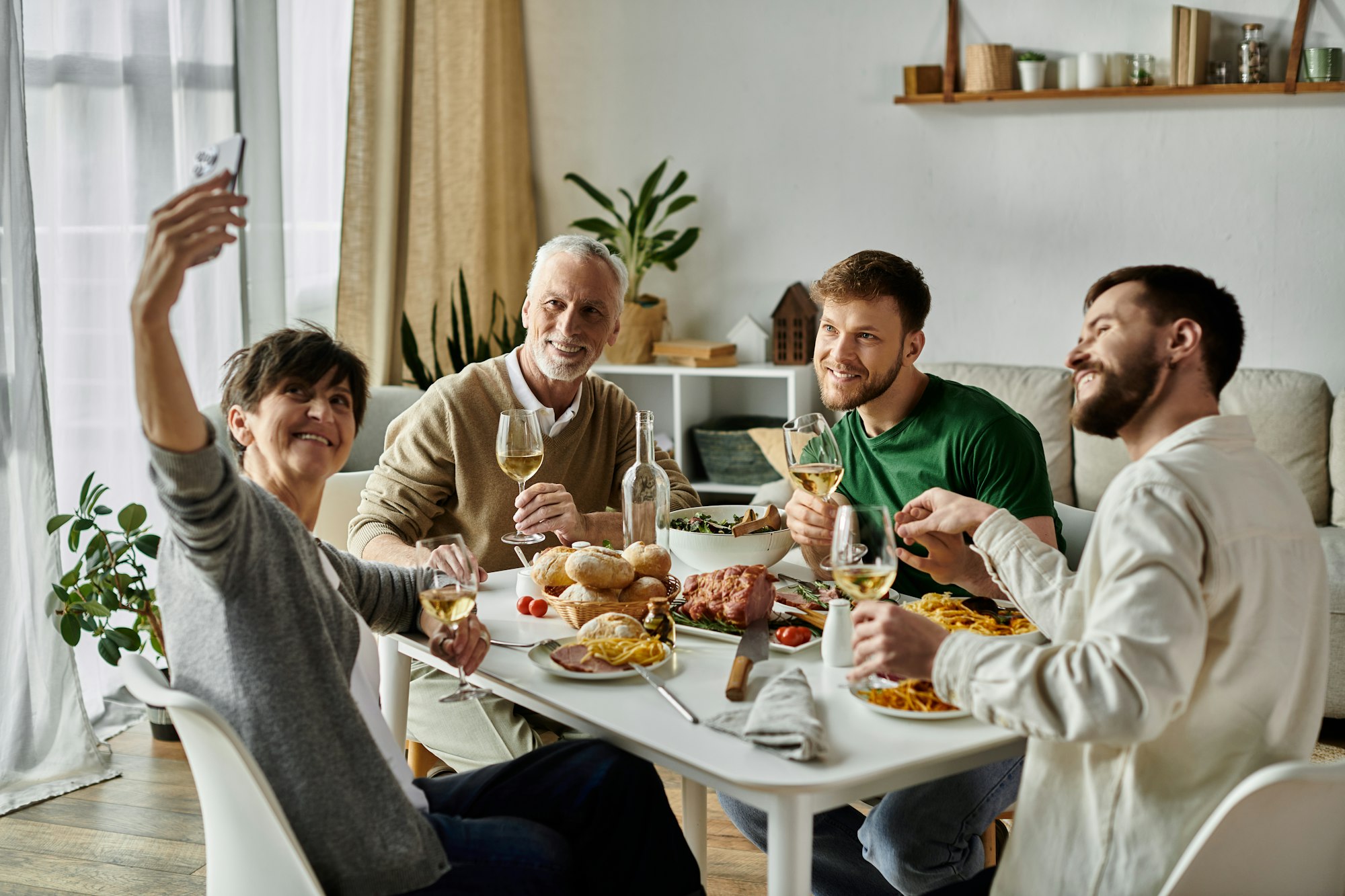 A Gay Couples Festive Family Dinner